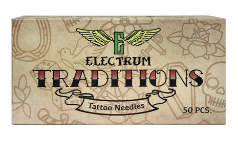 Box of 50 pieces of Electrum Traditions Tattoo Needles