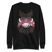  My Melody x abracassdabra x Electrum Ink sweatshirt in black with black lettering saying disrupt everything
