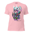 scifi anime design with ink by ivan pelegrin medina on a pink tee
